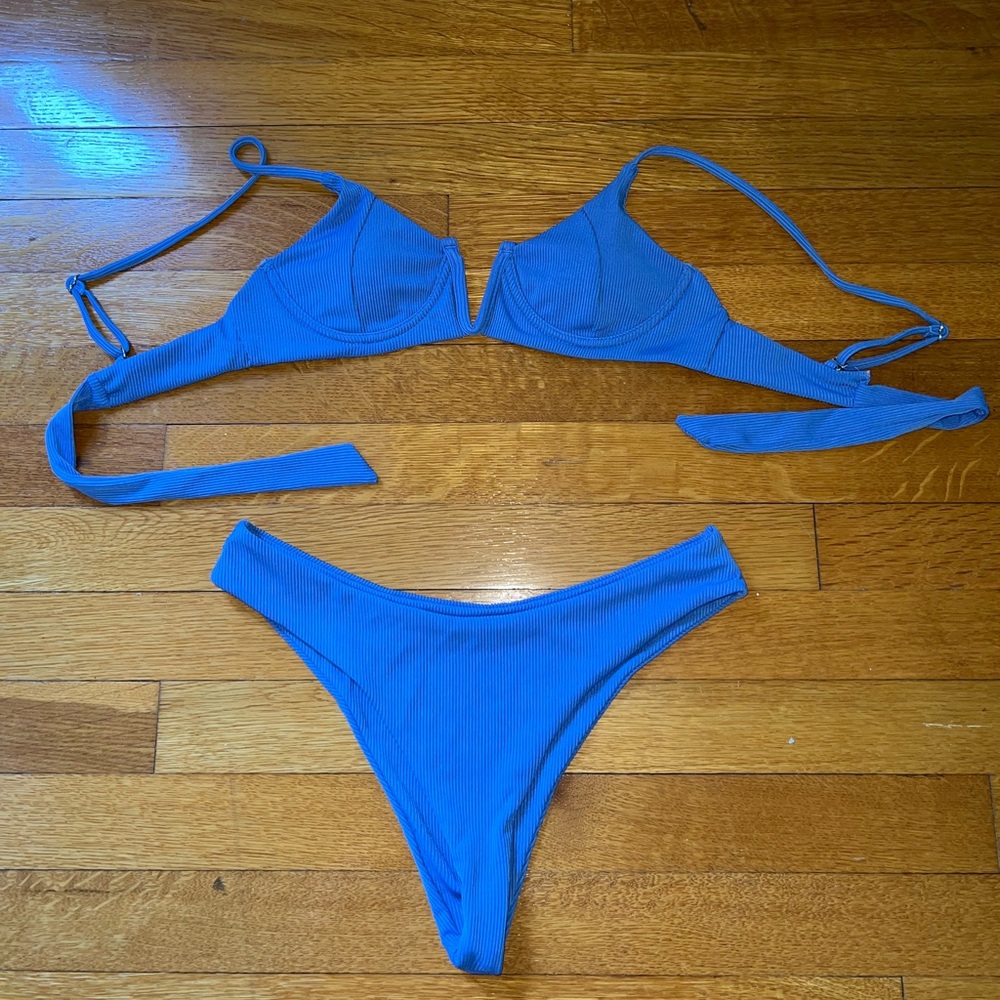 Cute Zaful blue bikini size small